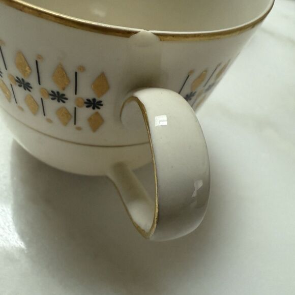 VTG Mikasa Ivory China “HARMONY” #208 Gold MCM 50 Pieces Cream Sugar Platter - Picture 12 of 16